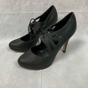 Call it Spring black tie heels